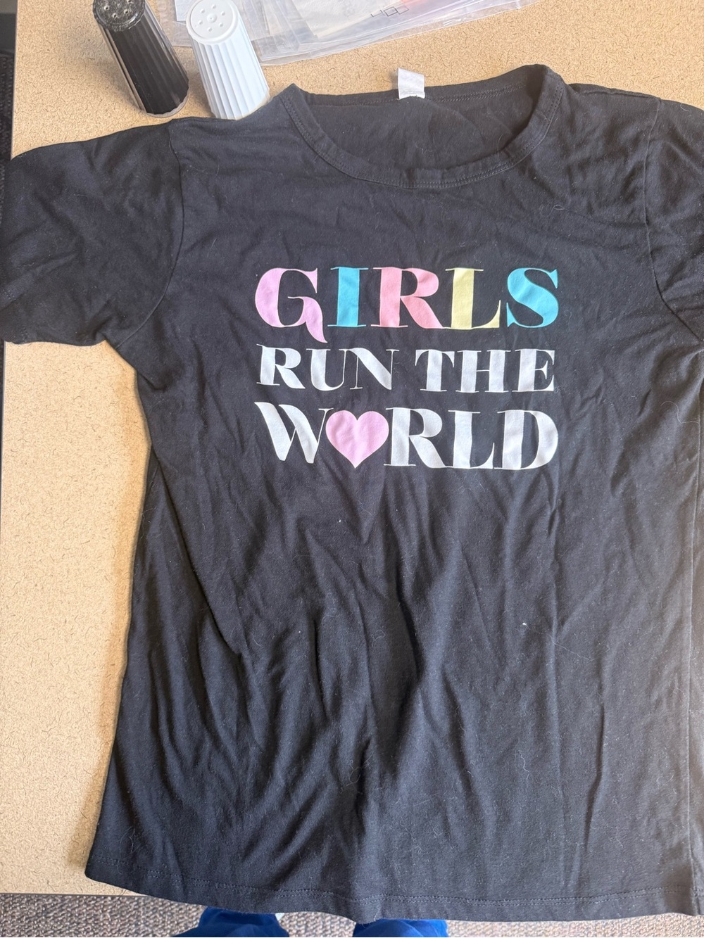 Girls Run The World Graphic Tee - Black